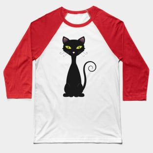 Sitting Cat Baseball T-Shirt